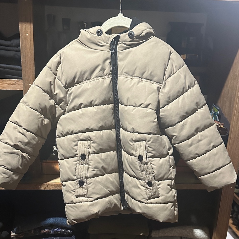 Perry Ellis Kids Beige Puffer Jacket